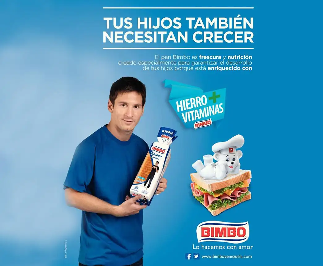 bimbo anuncio messi