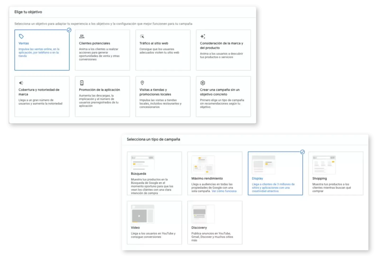 interfaz de anuncio interfaz de anuncio