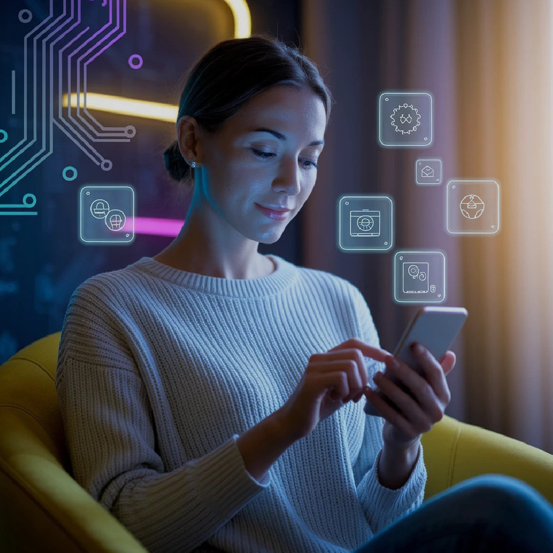 persona escribiendo prompts