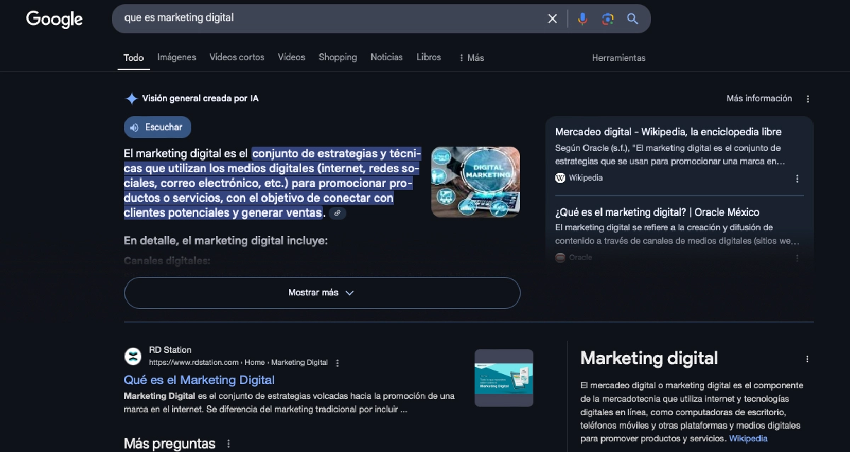busqueda cero clic google