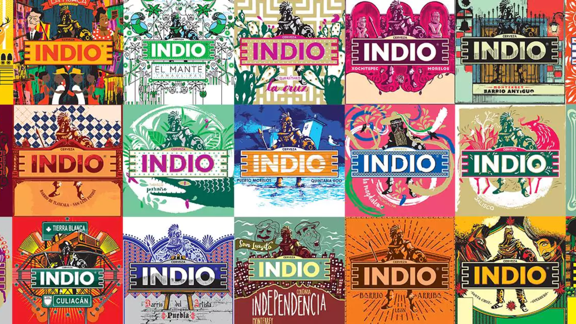 packaging etiquetas cerveza indio