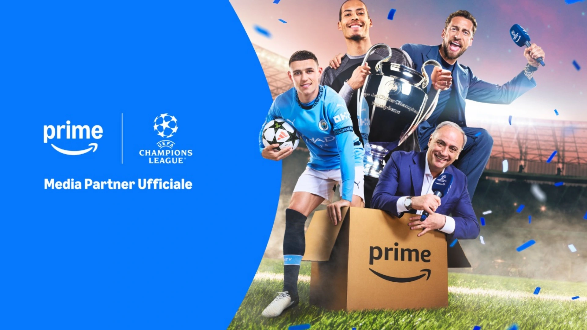 reporteros de la champions league en programa de amazon prime