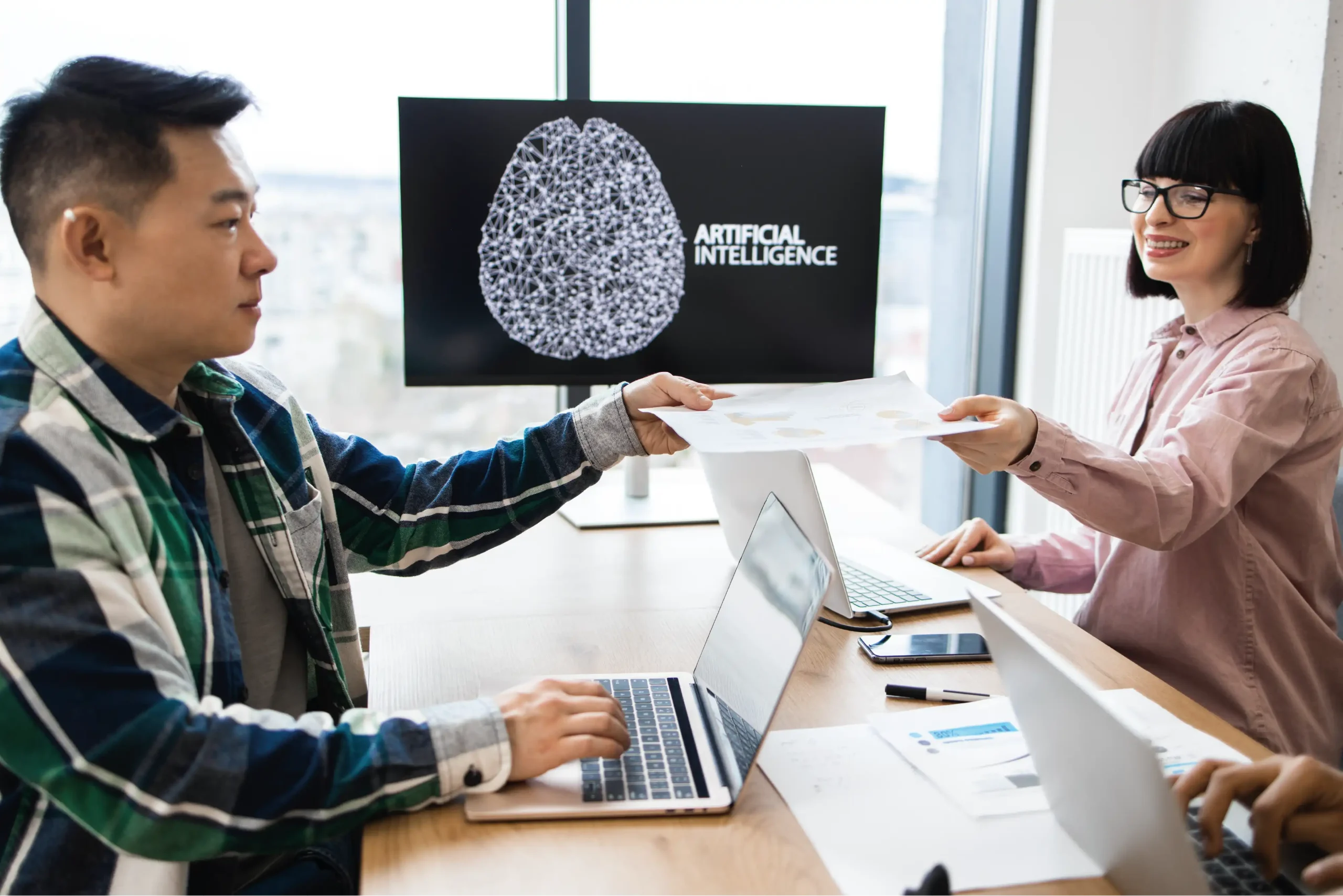 personas con inteligencia artificial