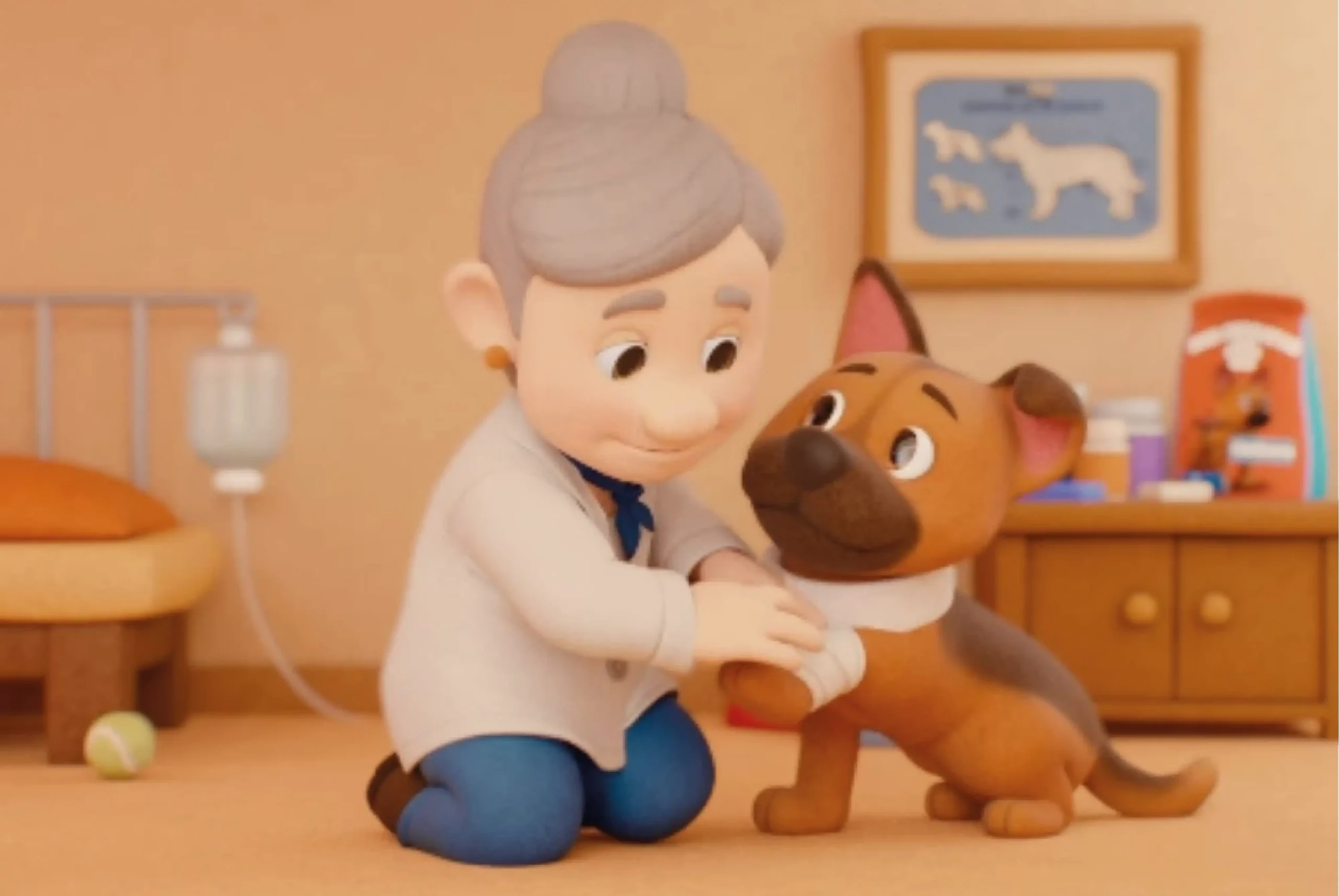 dra lares con perrito